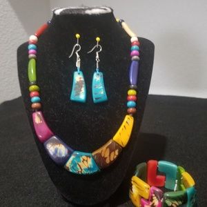 Necklaces and earrings